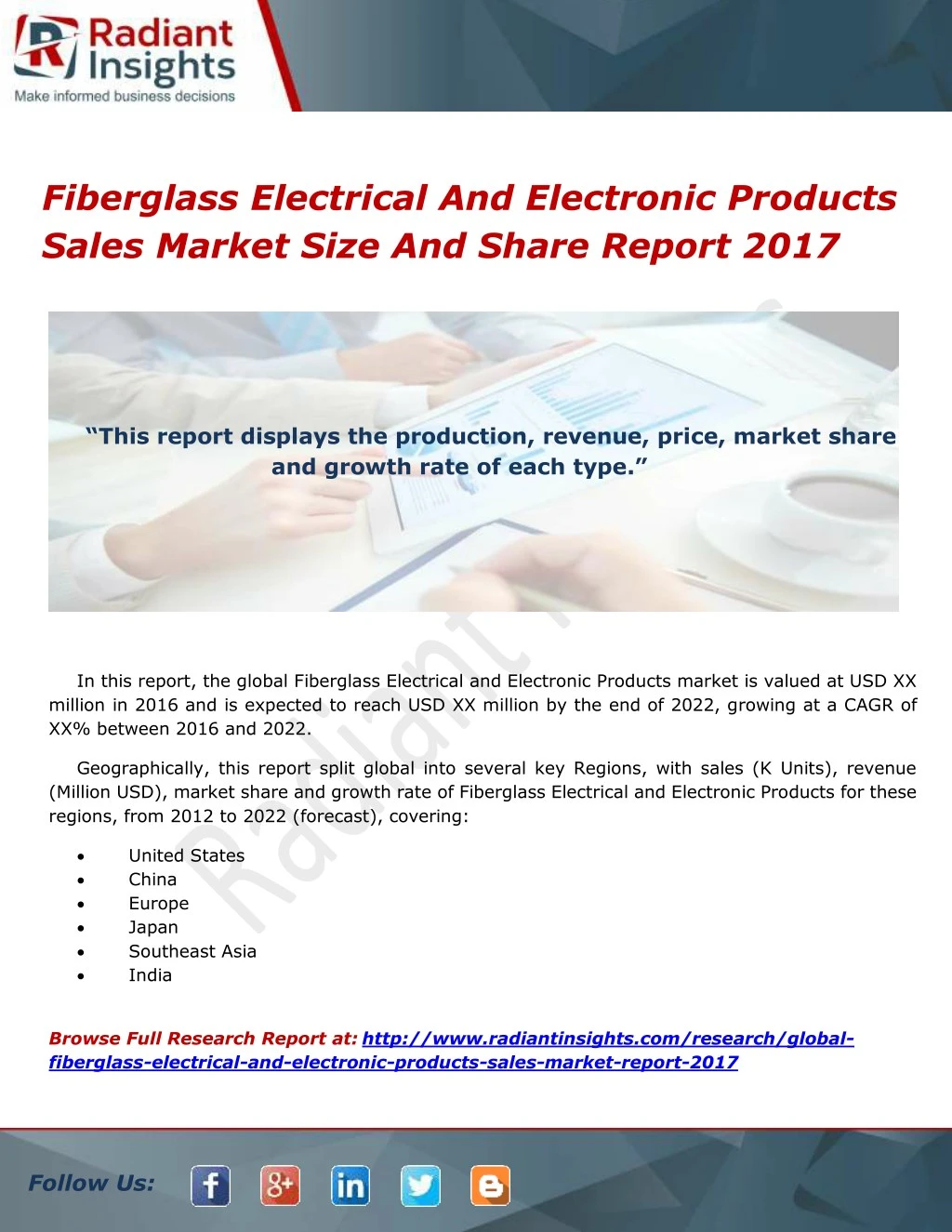fiberglass electrical and electronic products