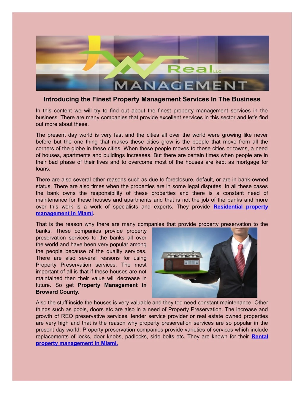 introducing the finest property management