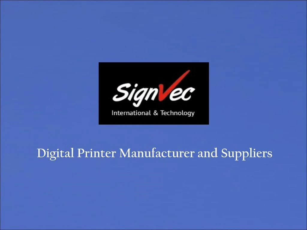 digital printer manufacturer and suppliers