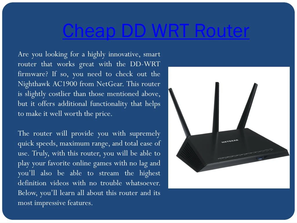 cheap dd wrt router