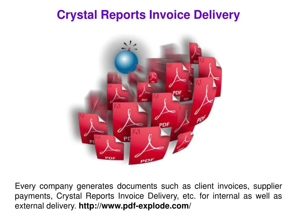 crystal reports invoice delivery