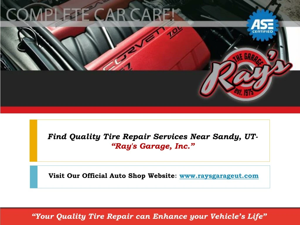 find quality tire repair services near sandy