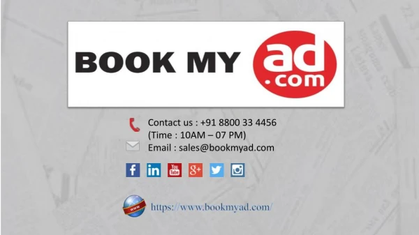 Book Newspaper Recruitment Ads | Online Advertising - Book My Ad