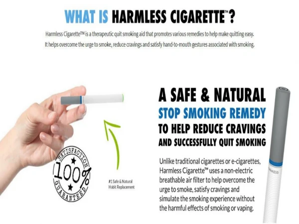Harmless Cigarette Reviews & Testimonials