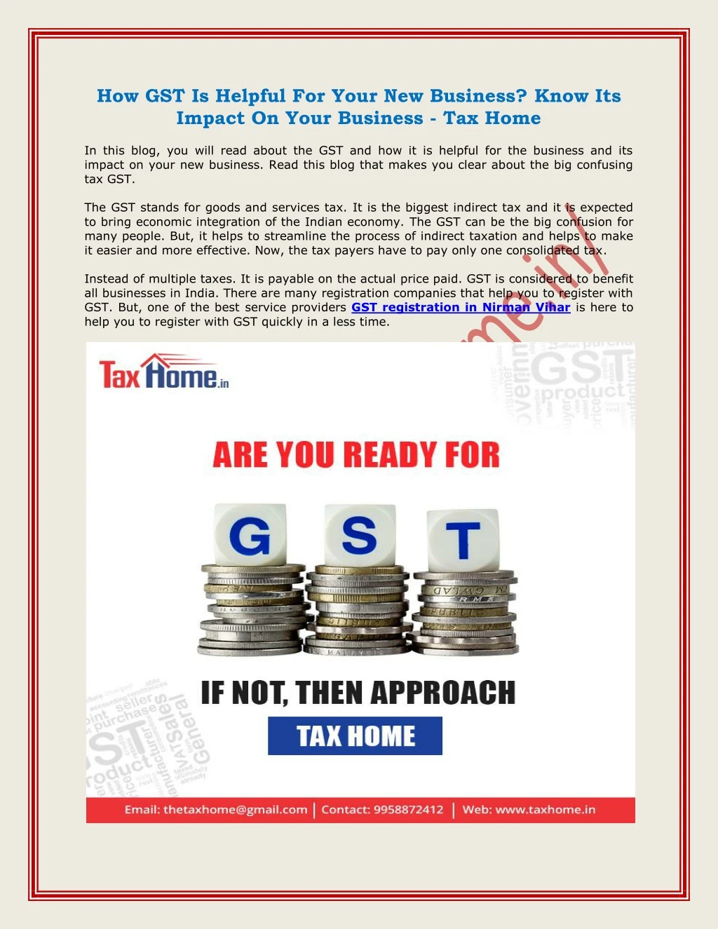 how gst is helpful for your new business know