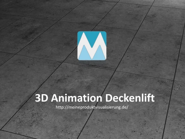 3D Animation Deckenlift