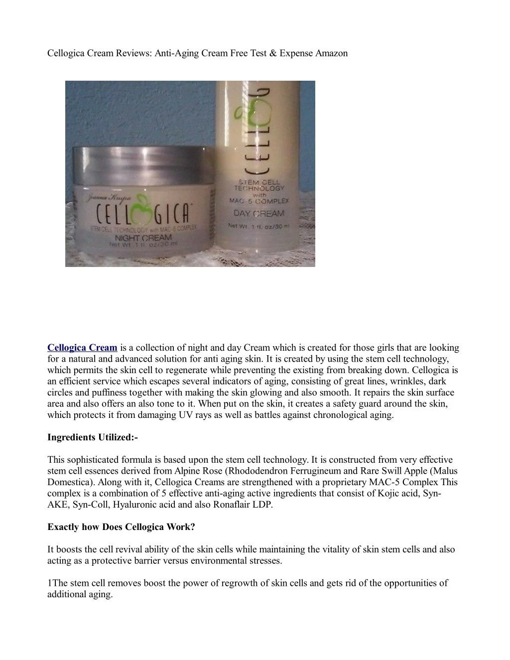 cellogica cream reviews anti aging cream free