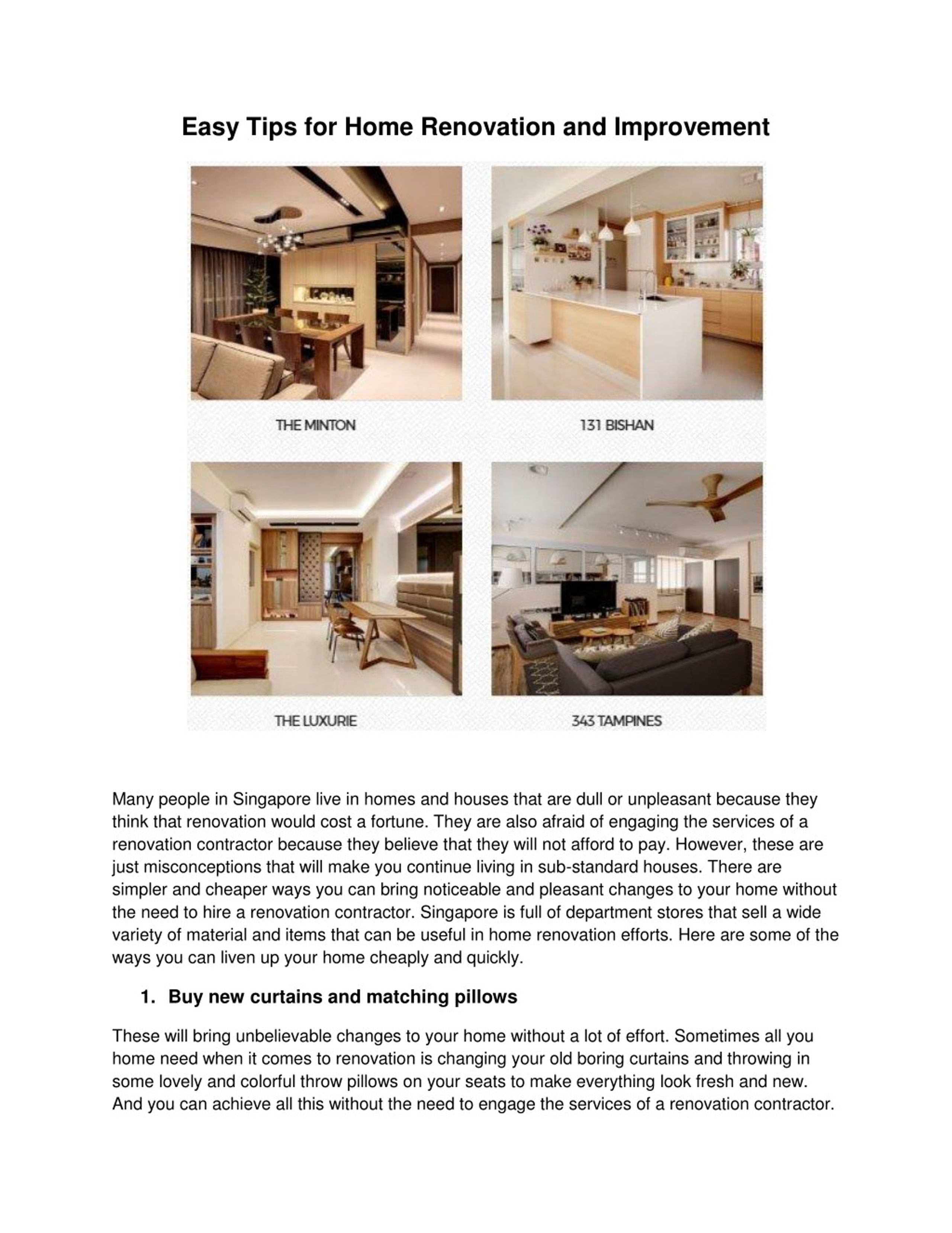 PPT - Easy Tips for Home Renovation and Improvement PowerPoint ...