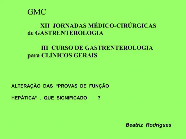 GMC XII JORNADAS M DICO-CIR RGICAS de