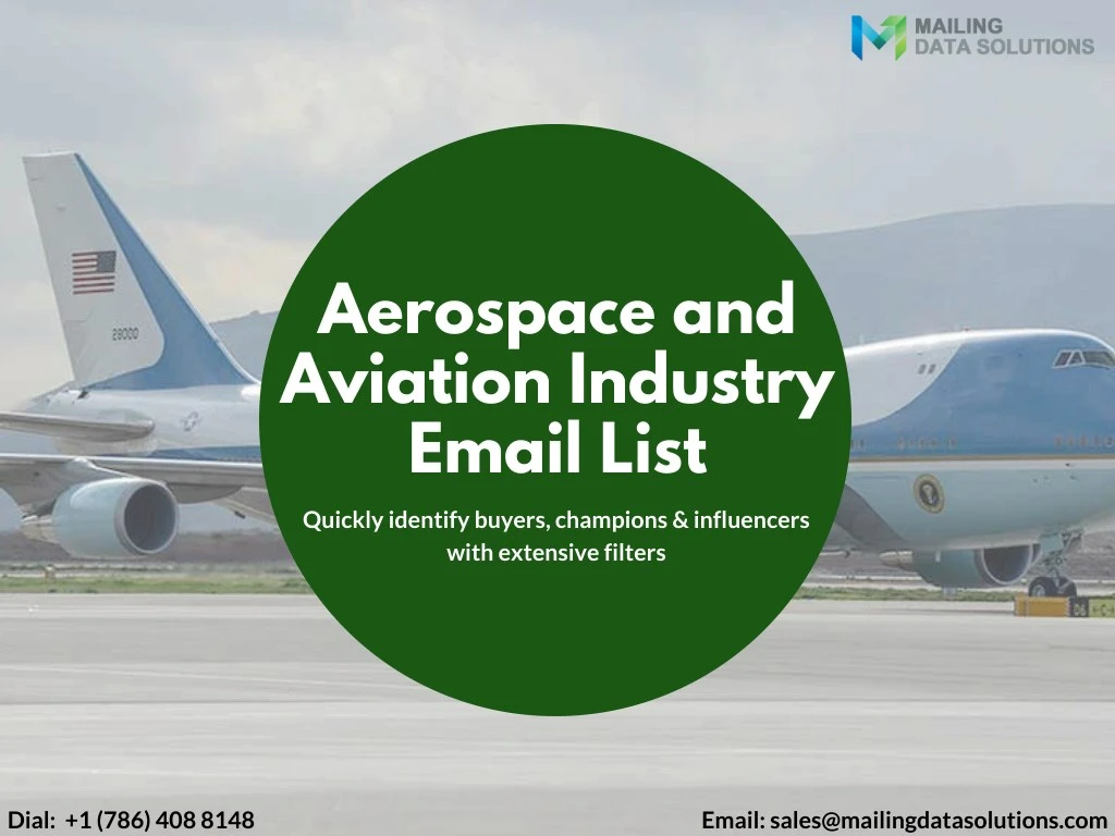 aerospace and aviation industry email list