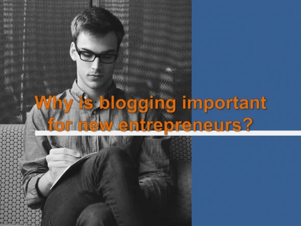Why is blogging important for new entrepreneurs? - Blogapalooza