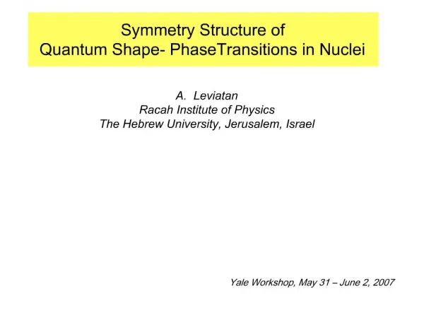 Symmetry Structure of Quantum Shape- PhaseTransitions in Nuclei