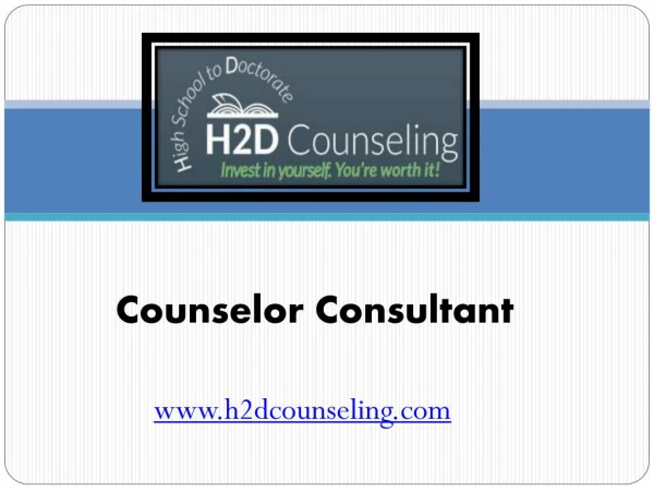 Counselor Consultant - h2dcounseling.com