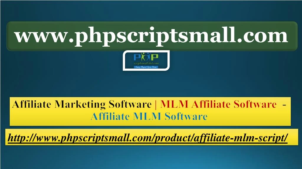 http www phpscriptsmall com product affiliate mlm script