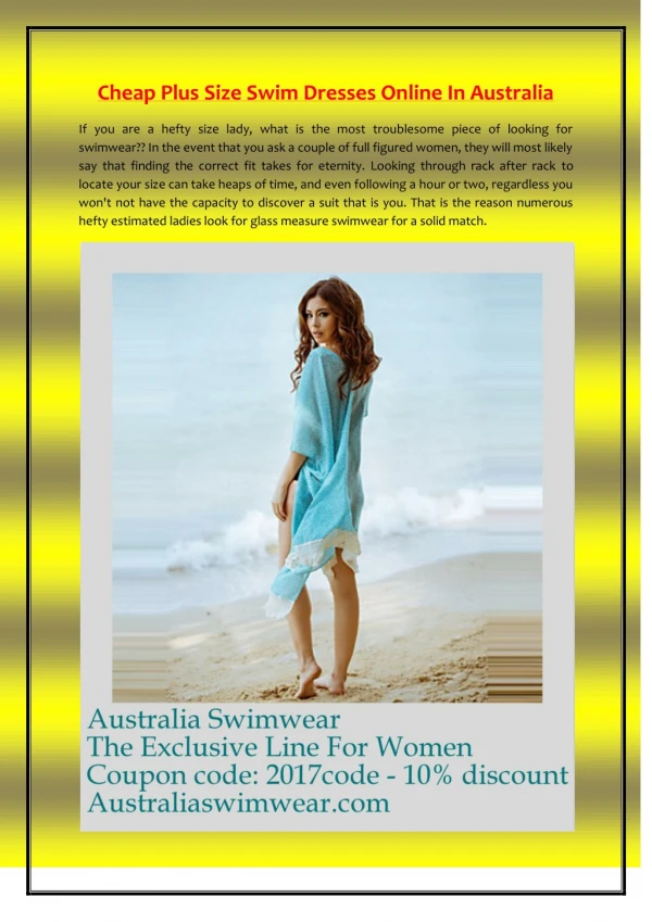 Australia Swimwear The Exclusive Line For Women