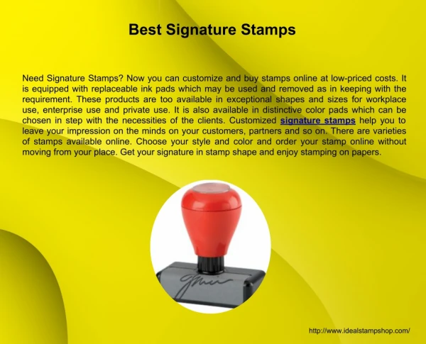 Best Signature Stamps
