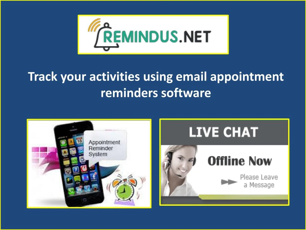 track your activities using email appointment
