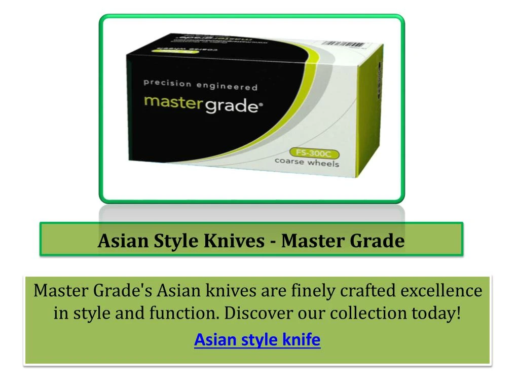 asian style knives master grade