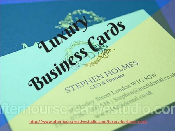 Vintage Luxury Business Cards