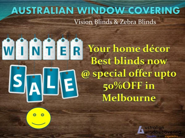 winter special offer for vision blinds