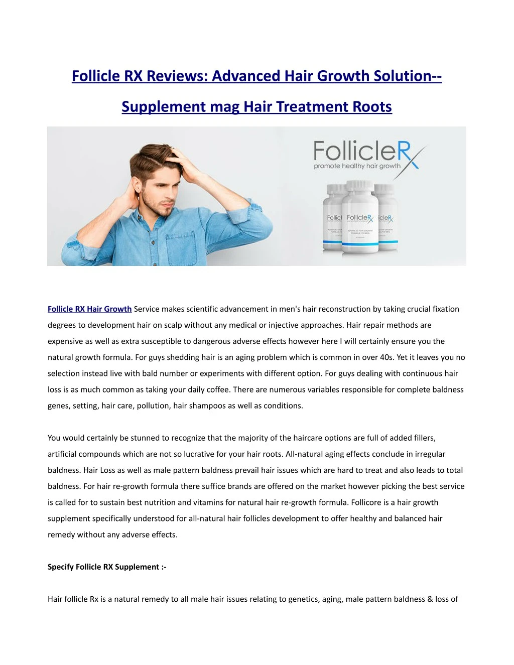 follicle rx reviews advanced hair growth solution