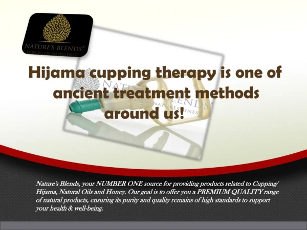 Hijama cupping therapy is one of the ancient treatment methods around us!