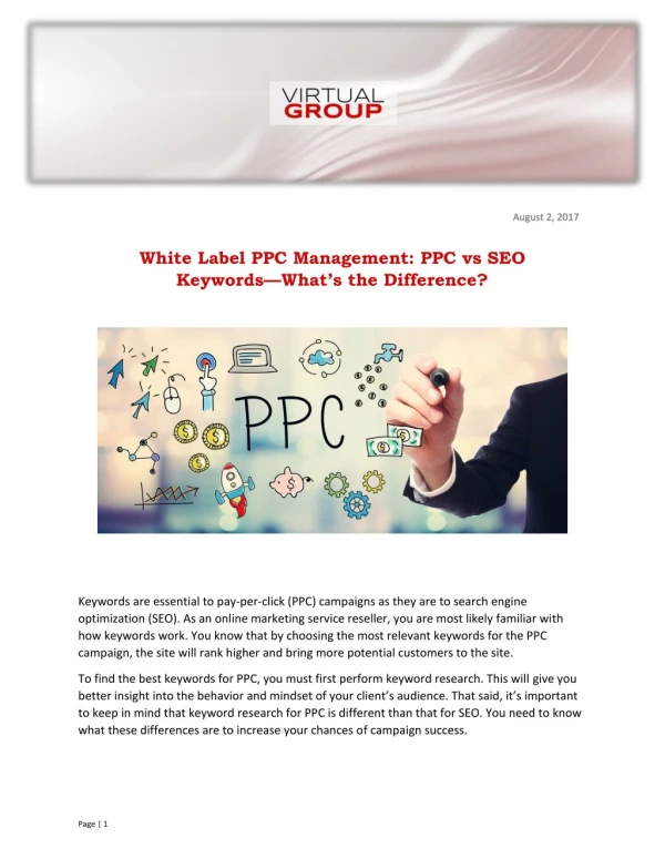 White Label PPC Management: PPC vs SEO Keywords—What’s the Difference?