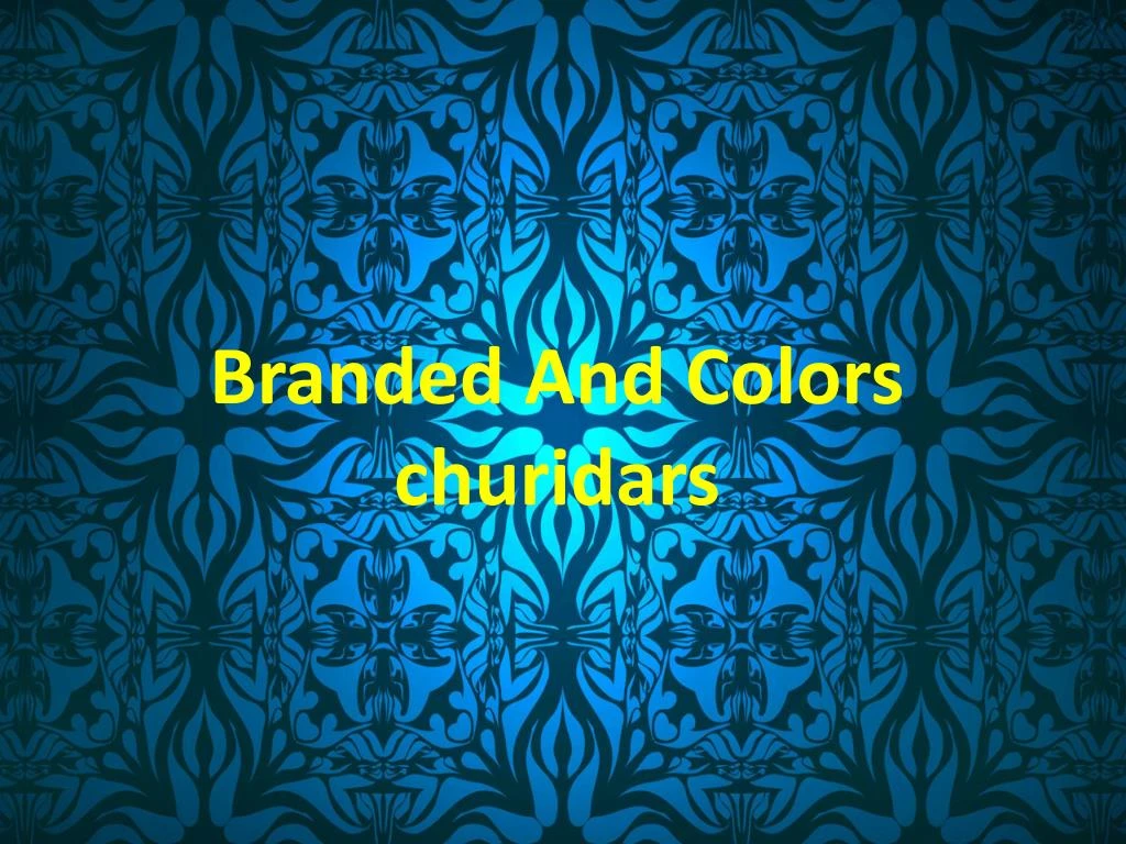 branded and colors churidars