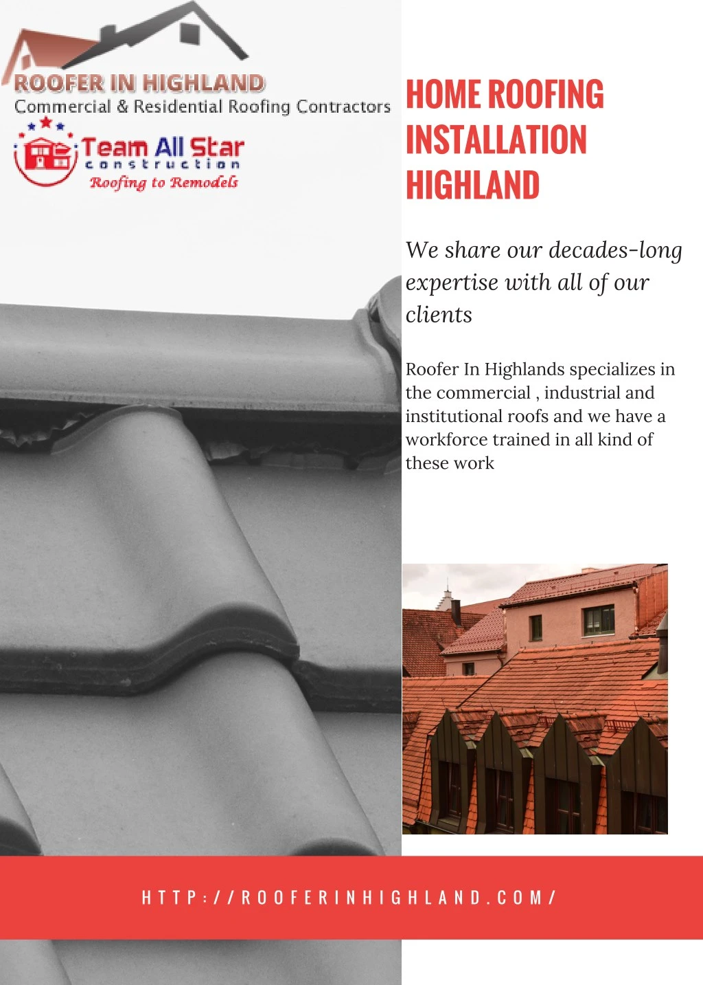 home roofing installation highland