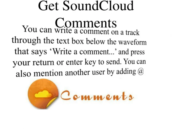 Get SoundCloud Comments