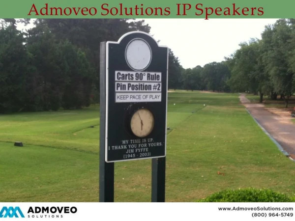 Admoveo Solutions IP Speakers