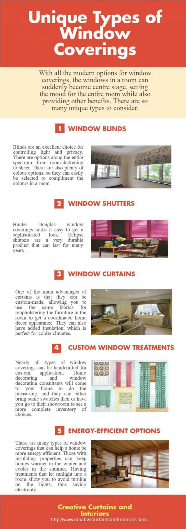 Unique Types of Window Coverings
