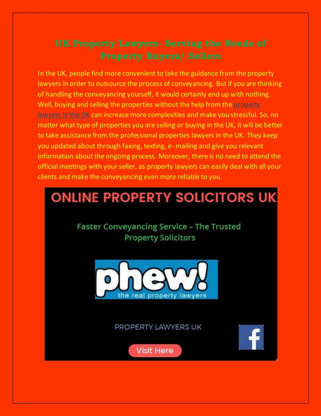 uk property lawyers serving the needs of property