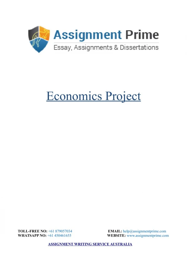 Economics Project: The Impact of Taxation on Economy