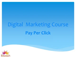 Digital marketing course - slide 1