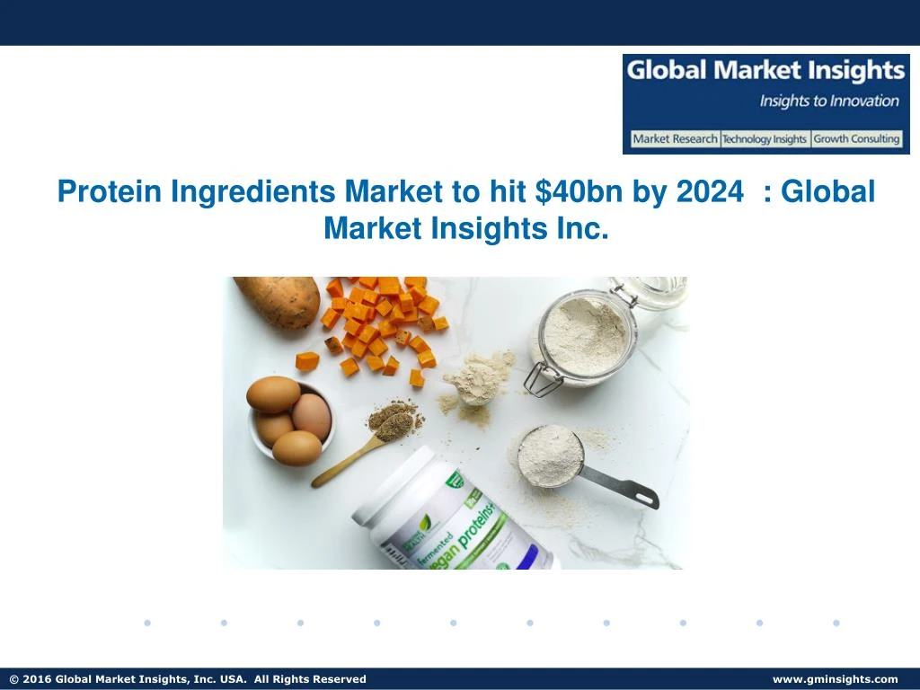 protein ingredients market to hit 40bn by 2024