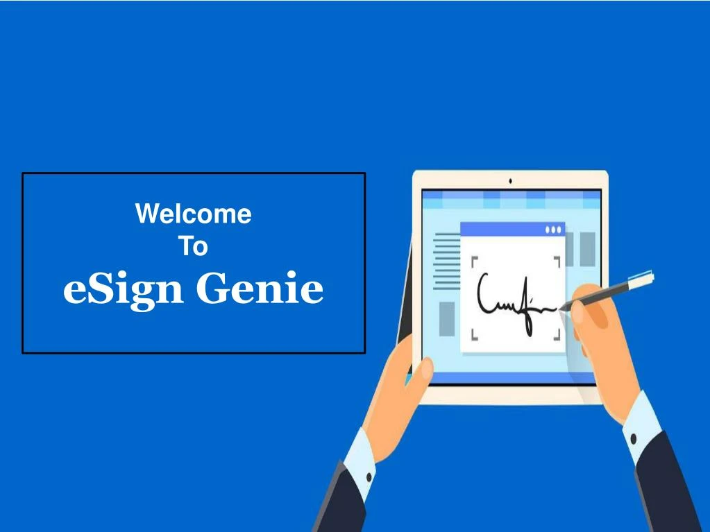welcome to esign genie