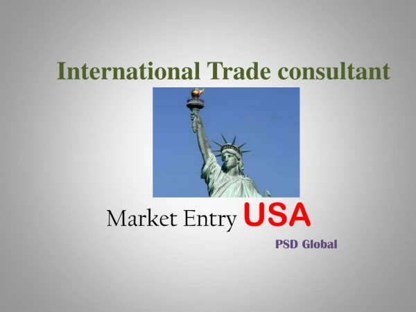 Trade Investment | International Trade Consultant USA | PSD Global