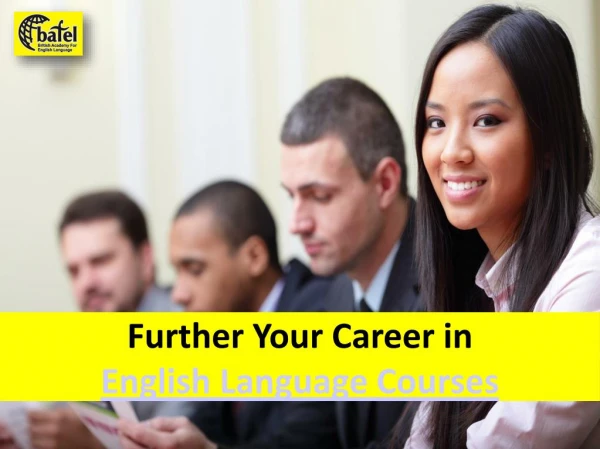 further your career in english language courses