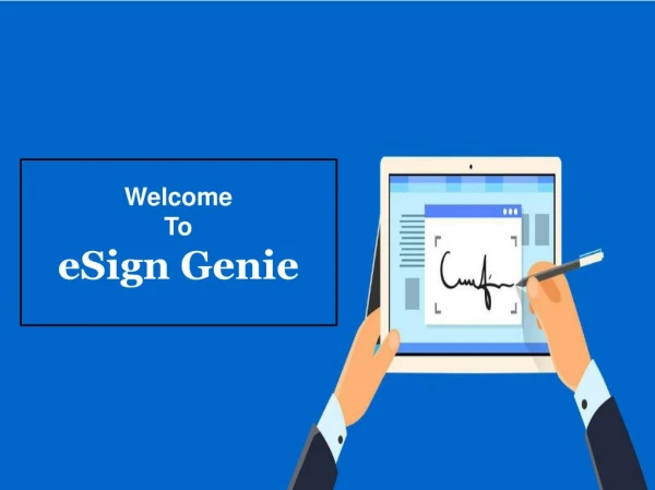 Create Digital Signature Online with eSign Genie
