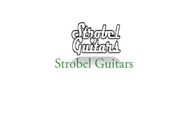 Buy a Travel Electric Guitar - Strobel Guitars -strobelguitars.com