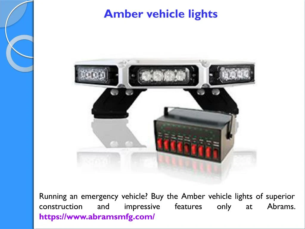 amber vehicle lights