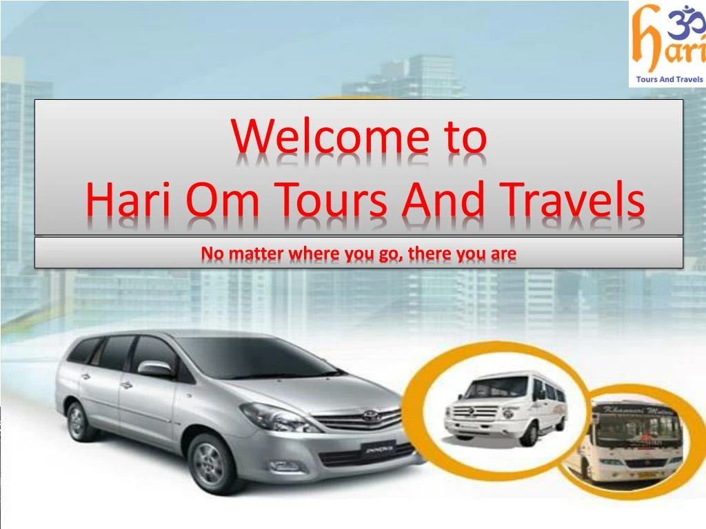 welcome to hari om tours and travels