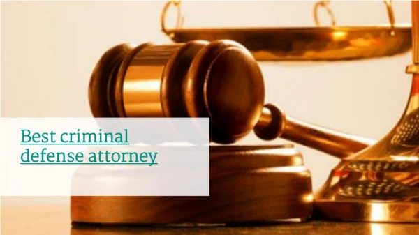 PPT - Where can I find the best Criminal Defense Attorney in Brampton ...