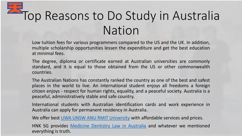 top reasons to do study in australia nation