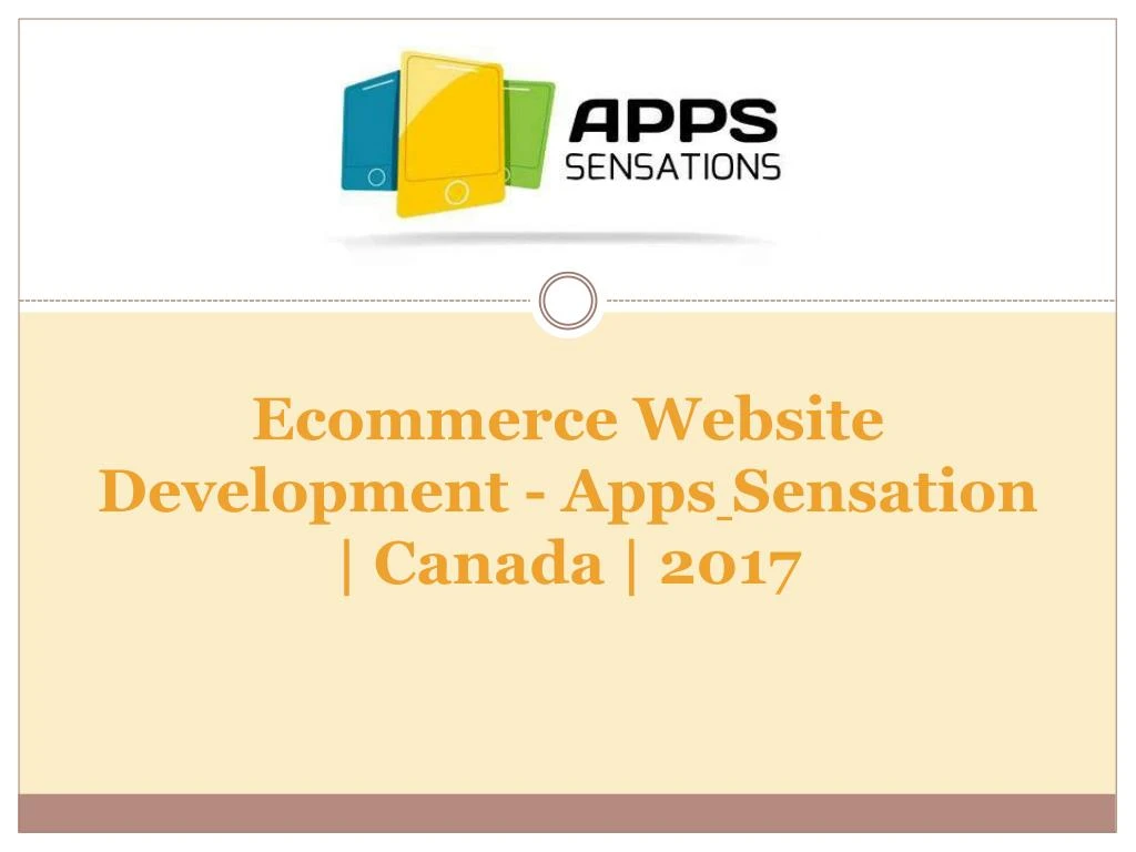 ecommerce website development apps sensation canada 2017
