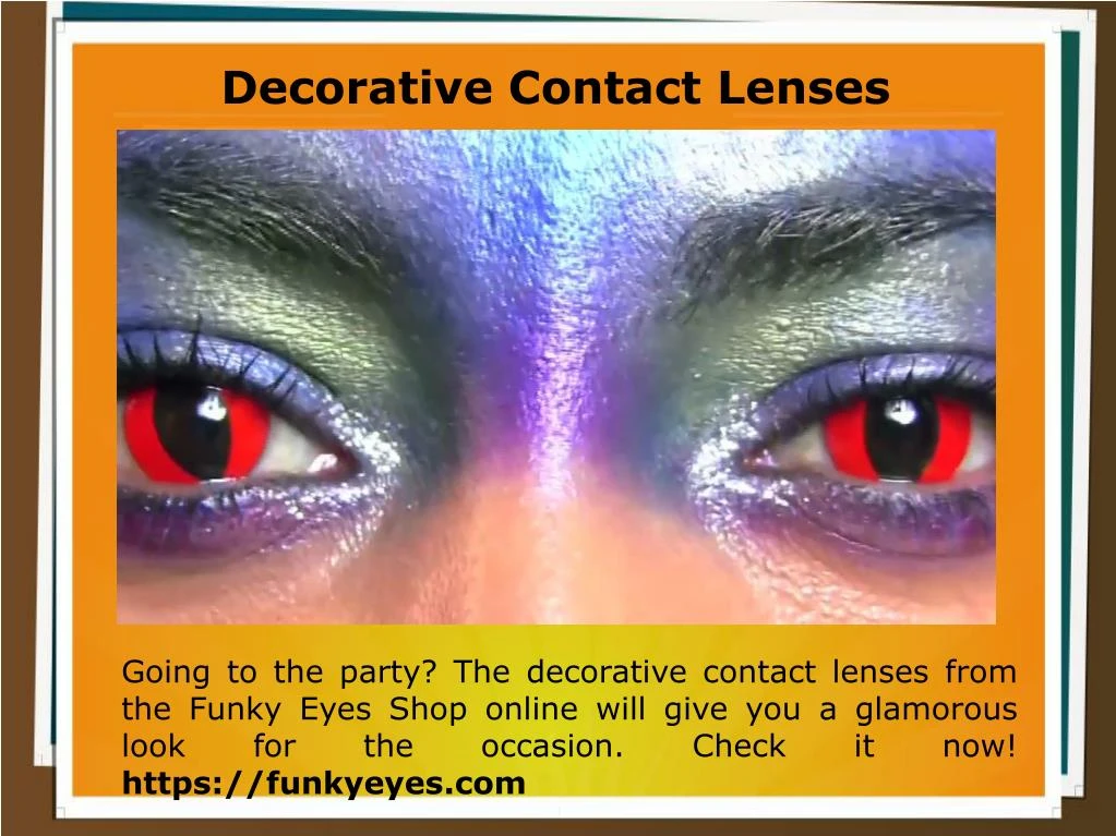 decorative contact lenses