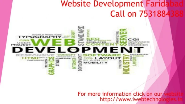Website development Faridabad give you a best services at negative time