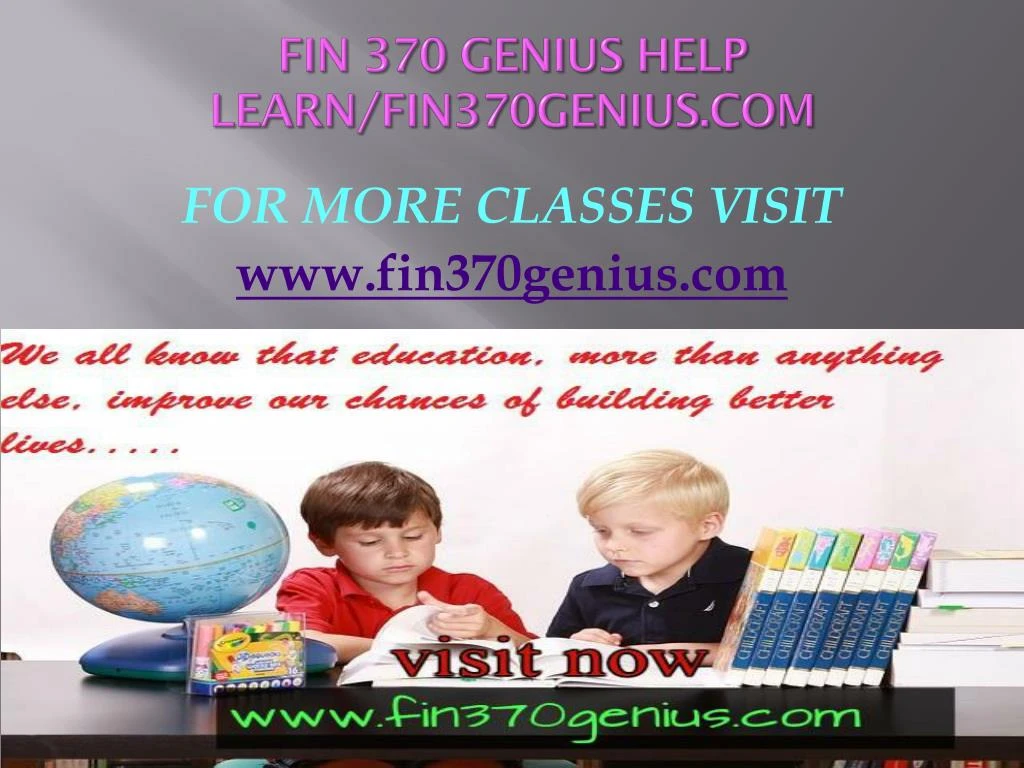 fin 370 genius help learn fin370genius com