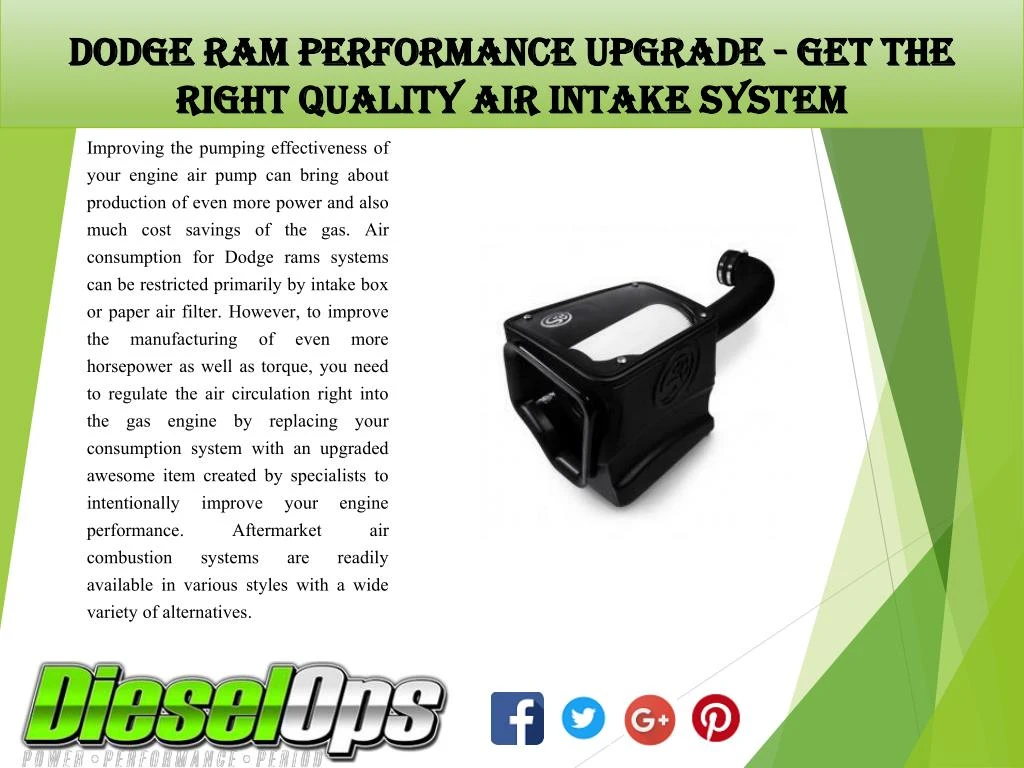 dodge ram performance upgrade get the right quality air intake system